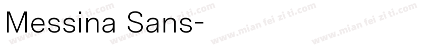 Messina Sans字体转换